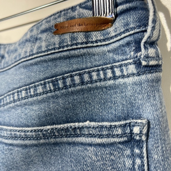 Anthropologie Pilcro and the Letterpress Twisted Leg Kick Flare Jeans Sz 30 - Picture 11 of 12